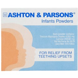 Show details for ASHTON & PARSONS TEETHING POWDER - 20'S Picture of ASHTON & PARSONS TEETHING POWDER - 20'S