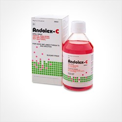 Show details for ANDOLEX C - ORAL RINSE - 200ML Picture of ANDOLEX C - ORAL RINSE - 200ML