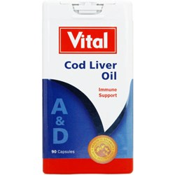 Show details for VITAL COD LIVER OIL CAPSULES - 90'S Picture of VITAL COD LIVER OIL CAPSULES - 90'S