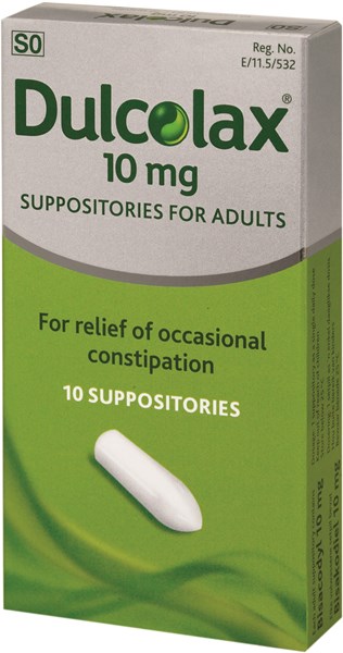 Picture of DULCOLAX SUPPOSITRIES - 10'S