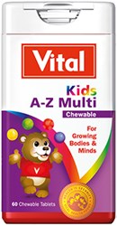 Picture of VITAL KIDS A-Z MULTI-CHEWABLE TABLETS - 60'S