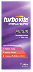 Show details for TURBOVITE FOCUS SYRUP - 200ML Picture of TURBOVITE FOCUS SYRUP - 200ML