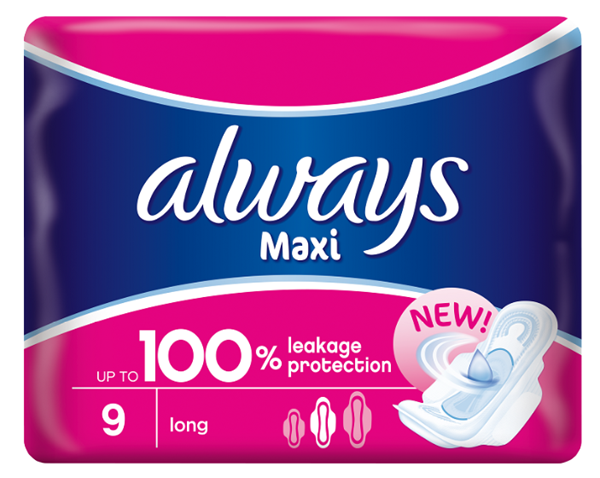 Picture of ALWAYS MAXI COTTON SOFT LONG - 9'S