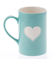 Picture of HEART MUG - ASSORTED COLOURS