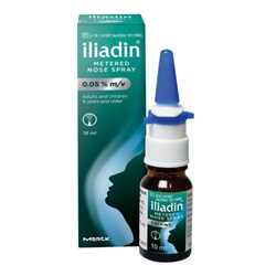 Show details for ILIADIN ADULT METERED NOSE SPRAY 0,05% - 10ML Picture of ILIADIN ADULT METERED NOSE SPRAY 0,05% - 10ML