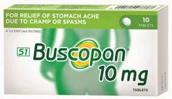Show details for BUSCOPAN - TABLETS 10'S Picture of BUSCOPAN - TABLETS 10'S