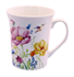 Picture of FLORAL WHITE CERAMIC MUG - PINKS, Picture 1