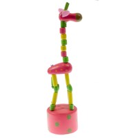 Picture of WOODEN COLLAPSIBLE GIRAFFE - ASSORTED COLOURS