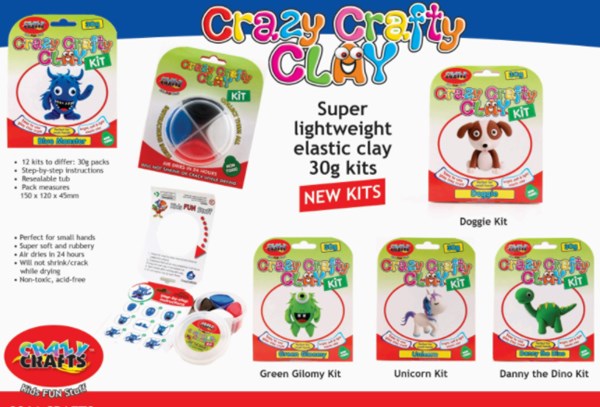 Picture of CRAZY CRAFTS CLAY KIT - ASSORTED